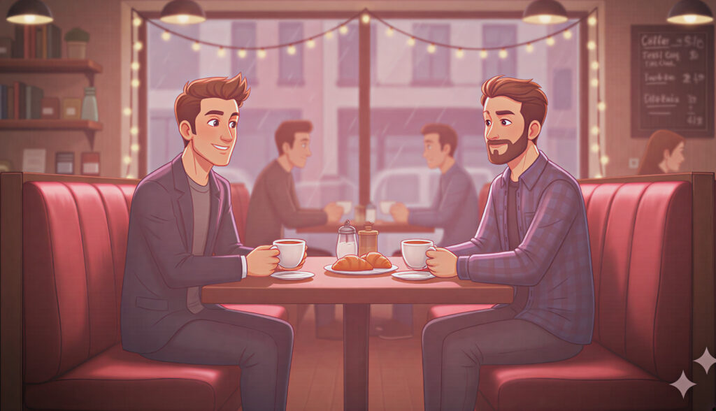 An AI image showing off soft pink lighting