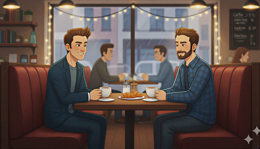 An image showing off the effect of practical lighting on a scene.